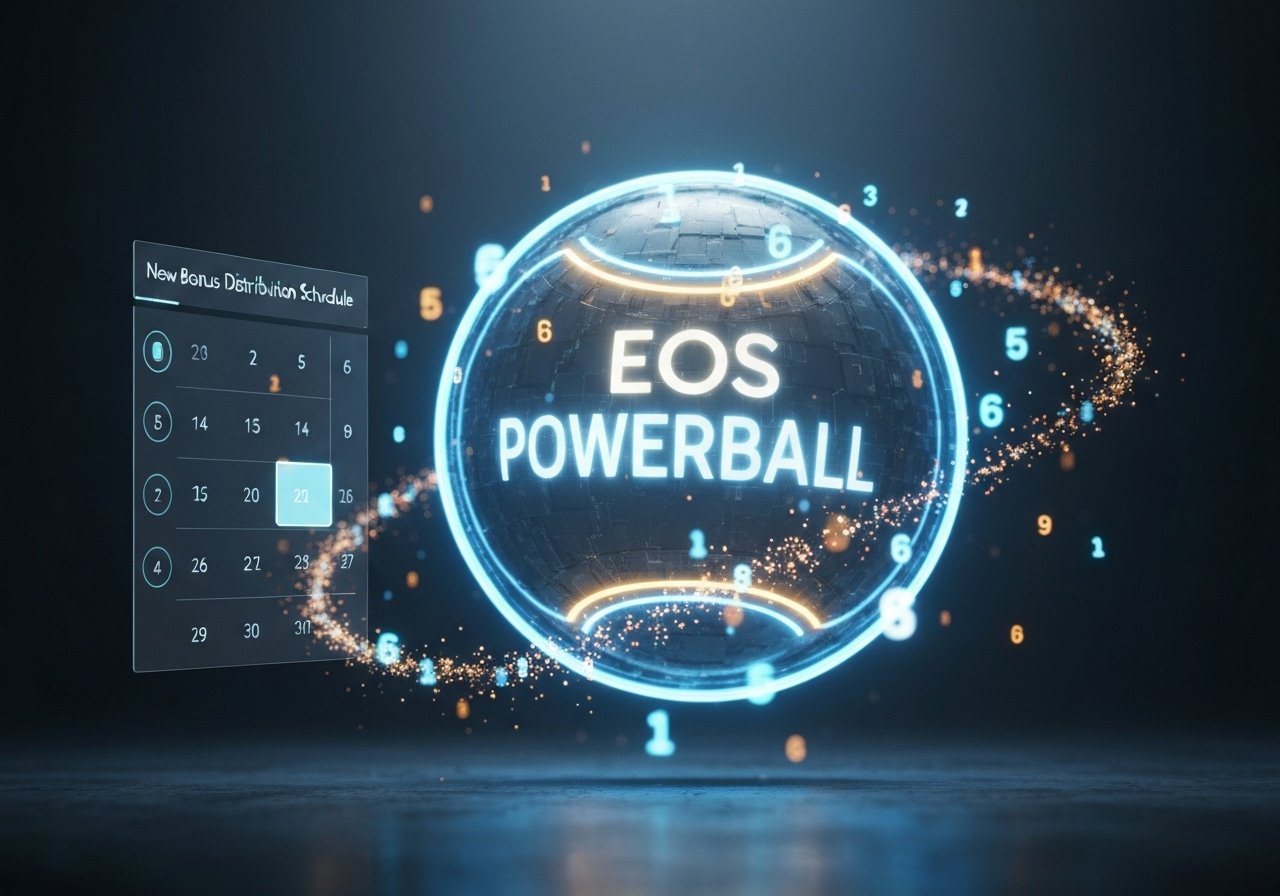 EOS파워볼 신규 보너스 지급 일정